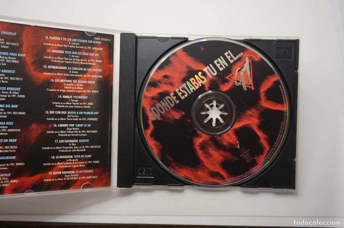 CDs de m&uacute;sica: CD - &iquest;DONDE ESTABAS TU EN EL 91? - DISCO COMO NUEVO - Foto 2