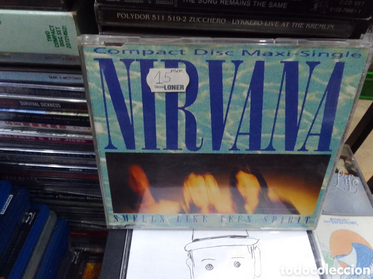 CDs de m&uacute;sica: CD single nirvana, smells like teen spirit