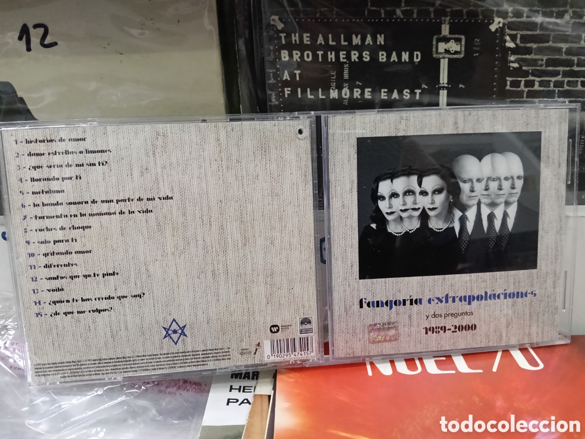 CDs de m&uacute;sica: Fangoria CD extrapolaciones y dos preguntas 1989 - 2000 M&eacute;xico 2019