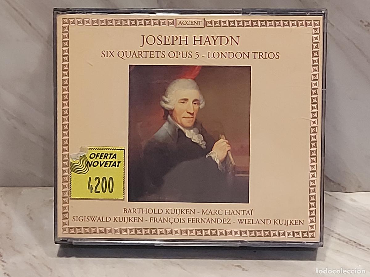 CDs de m&uacute;sica: HAYDN | SIX QUARTETS OP. 5 | LONDON TRIOS | THE KUIJKEN ENSEMBLE | ACCENT | 2 CD | 1994
