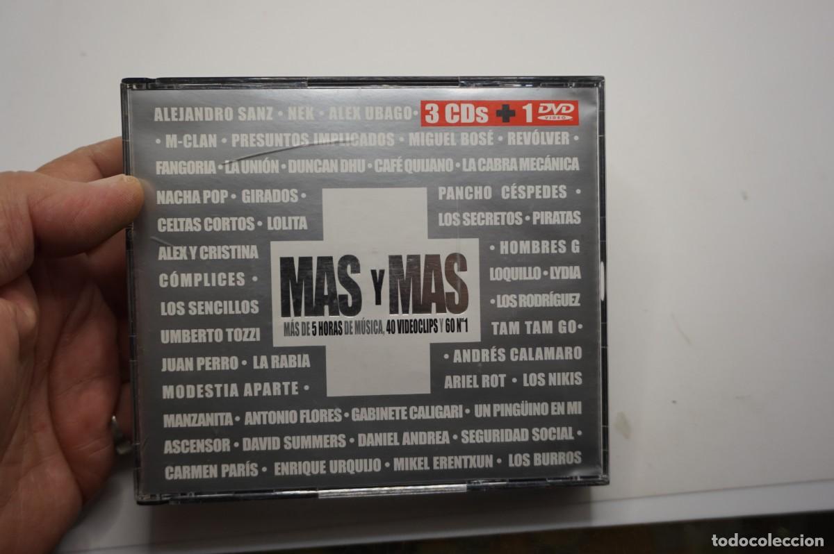 CDs de m&uacute;sica: CD - MAS Y MAS - MAS DE 5 HORAS DE MUSICA, 40 VIDEOCLIPS Y 60 N&ordm; 1 - DISCO EN BUEN ESTADO