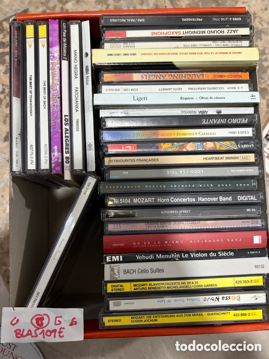 CDs de m&uacute;sica: Blas109E (G) m&aacute;s de 30 cds m&uacute;sica oroginal El ton John Bach abba Mozart Alejandro Sanz