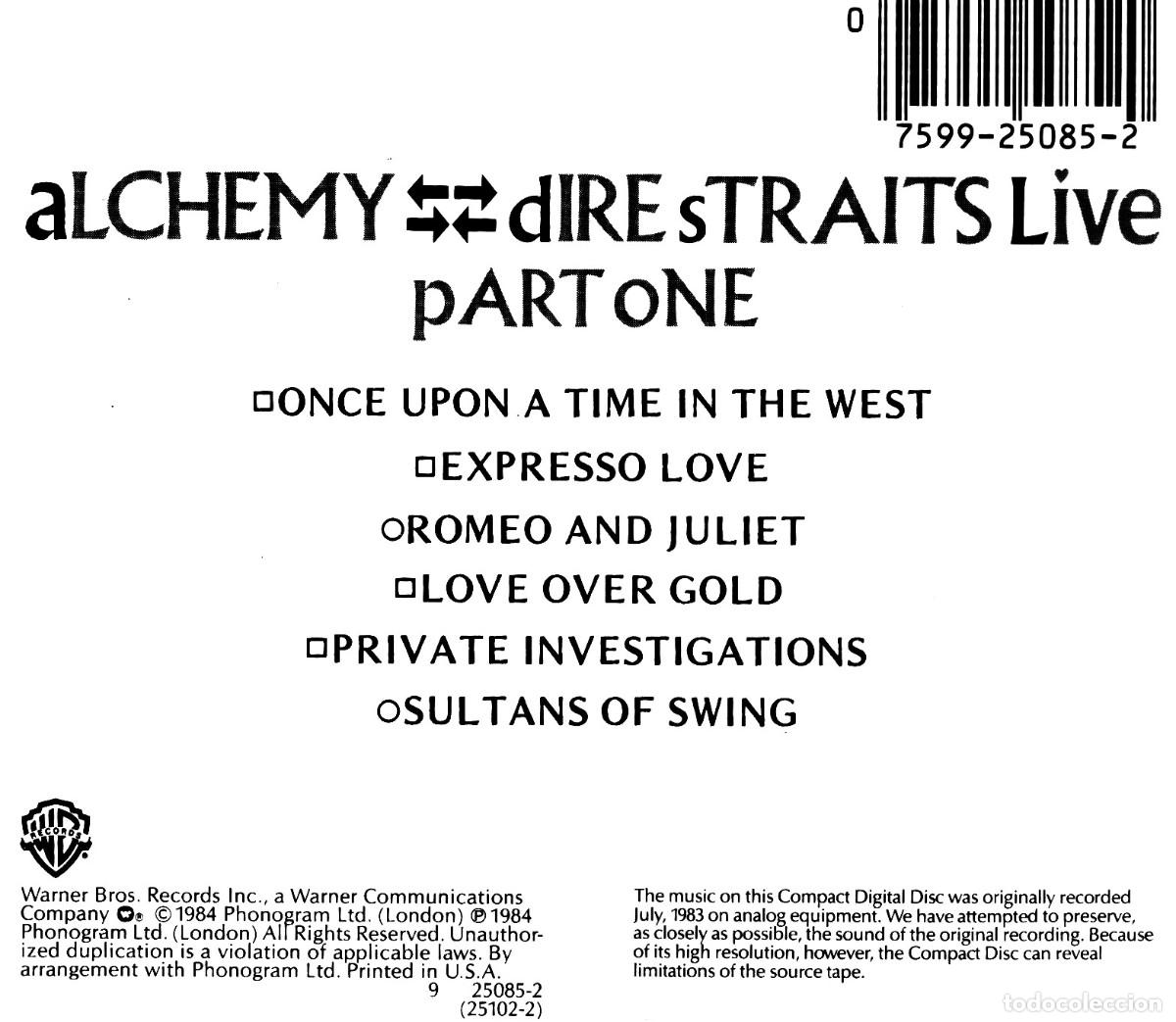 CDs de m&uacute;sica: G796 - [DOBLE CD]. DIRE STRAITS. ALCHEMY. - Foto 4