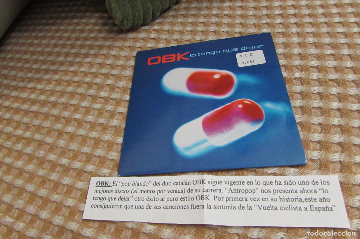 CDs de m&uacute;sica: OBK LO TENGO QUE DEJAR SINGLE CD PROMOCIONAL CADENA 100
