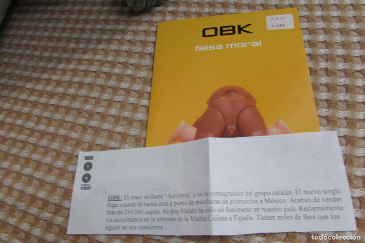 CDs de m&uacute;sica: OBK Falsa moral CD SINGLE CADENA 100 - Foto 1