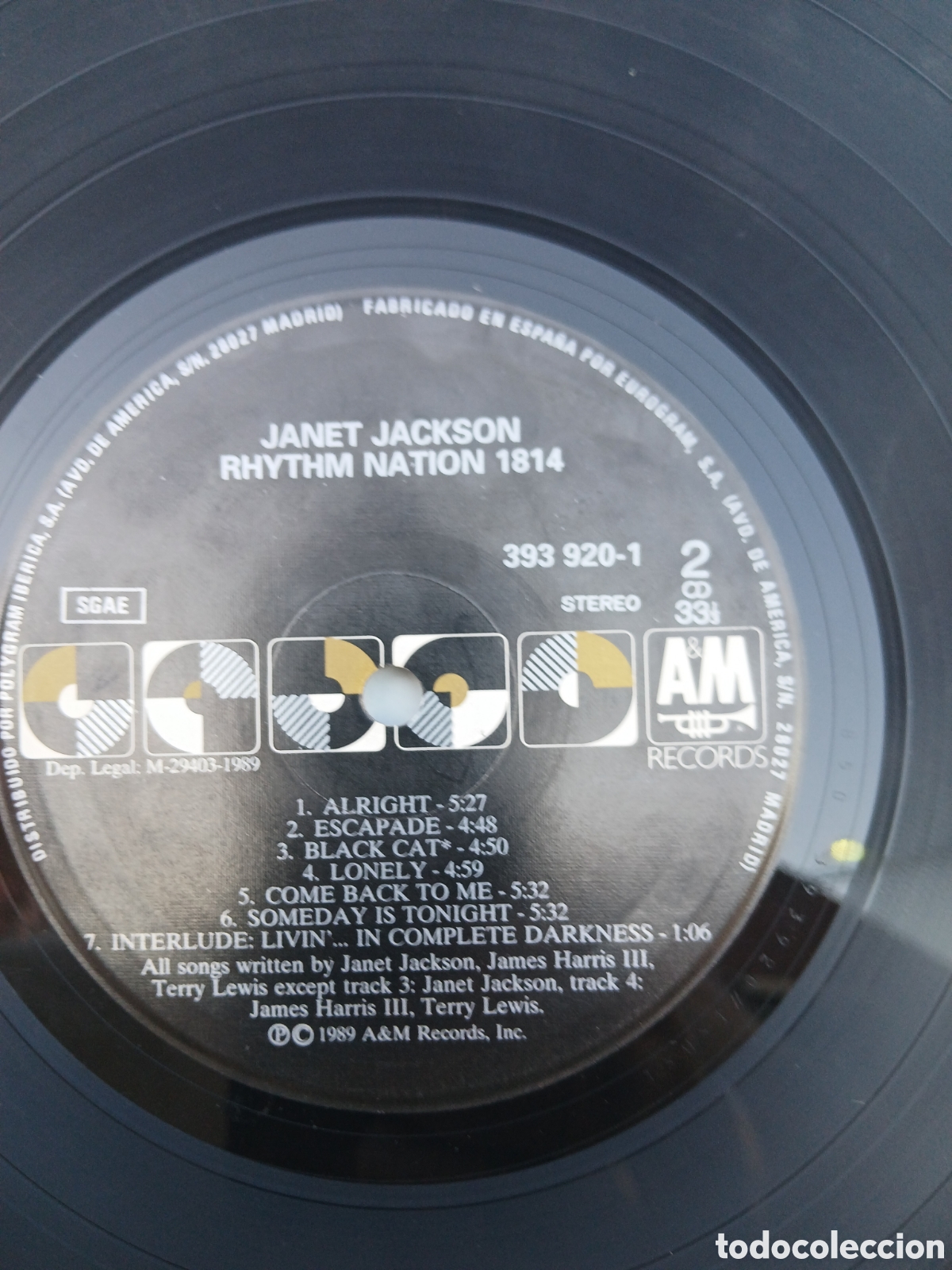 CDs de m&uacute;sica: VINILO, TRES LP DE JANET JACKSONS. - Foto 4