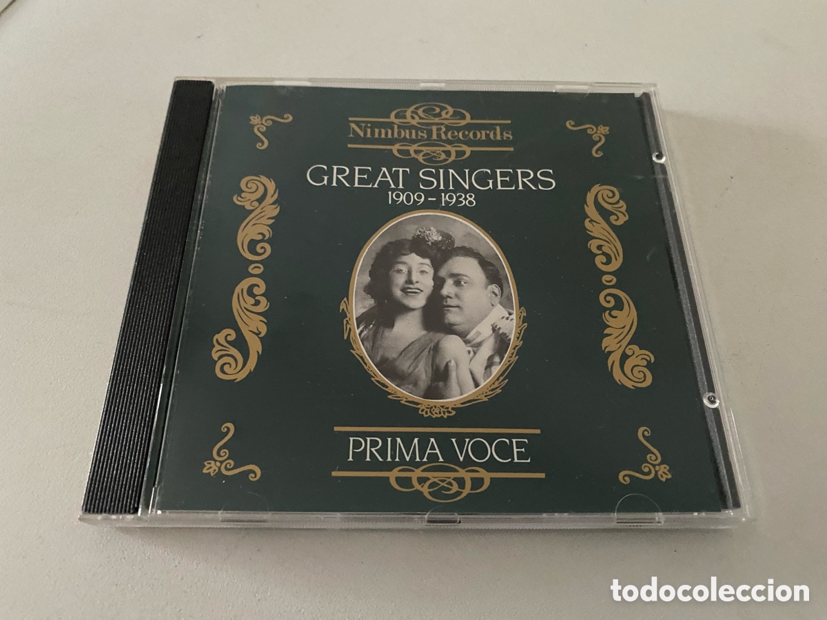 CDs de m&uacute;sica: Great Singers 1909-1938 Prima Voce Cd