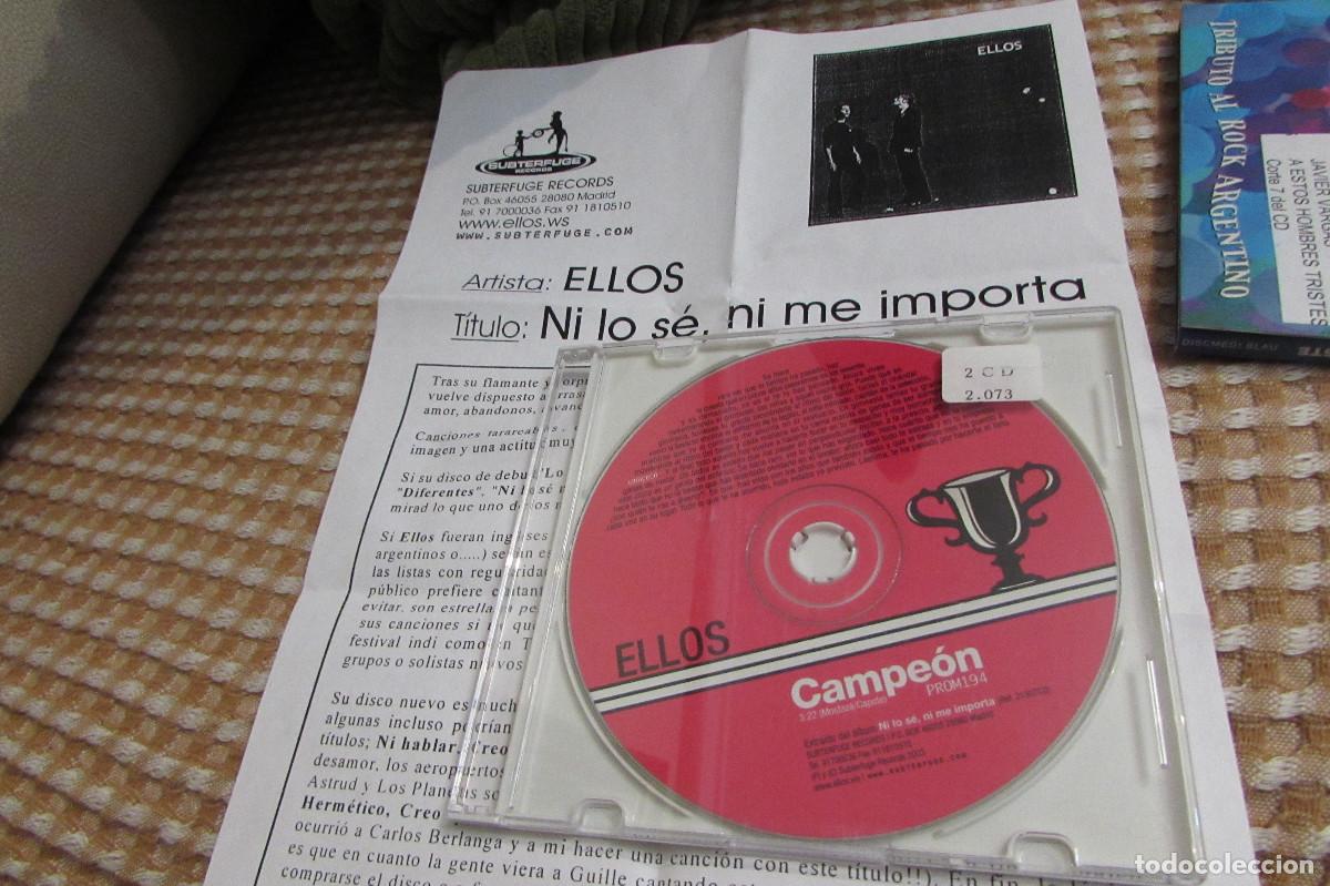 CDs de m&uacute;sica: ELLOS CD SINGLE PROMO CAMPE&Oacute;N 2003 SUBTERFUGE RECORDS ESPECIAL PARA RADIO CADENA 100
