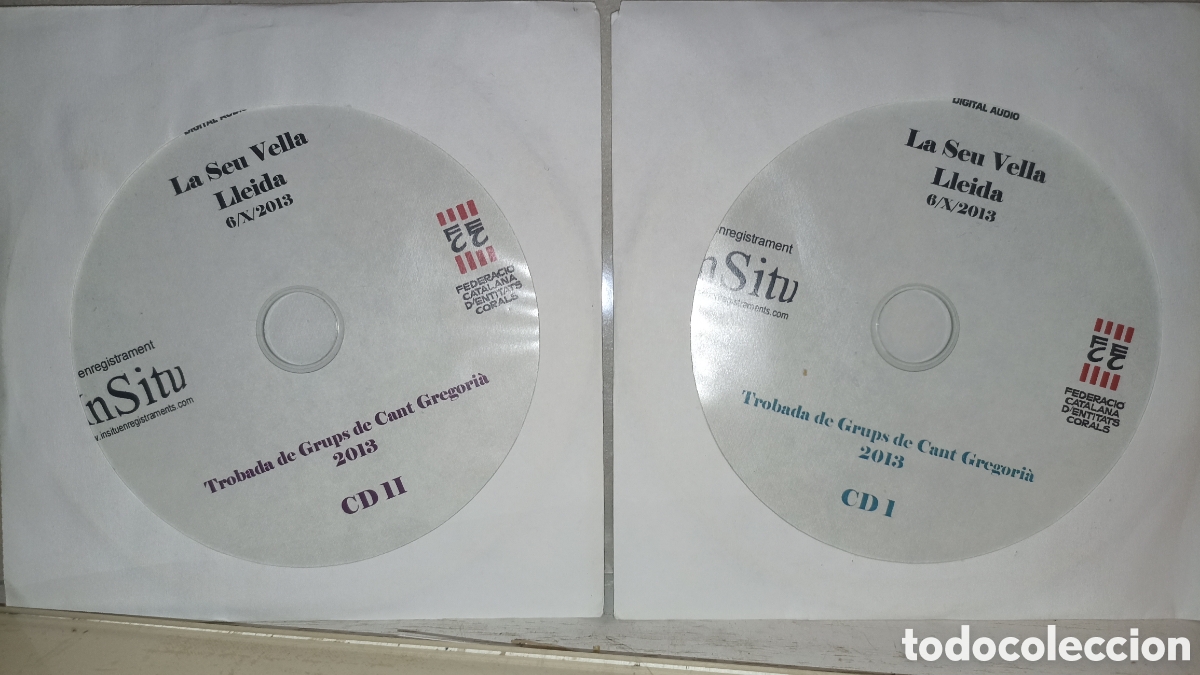 CDs de m&uacute;sica: Doble CD - Trobada de Grups de Cant Gregori&agrave; 2013 - La Seu Vella, Lleida (Enregistrament In Situ)