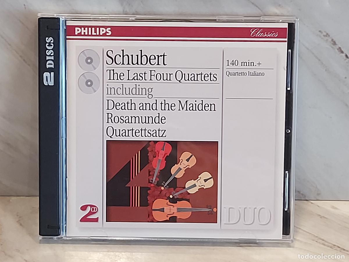 CDs de m&uacute;sica: SCHUBERT | THE LAST FOUR QUARTETS | QUARTETTO ITALIANO | DOBLE CD BOX | PHILIPS 1995