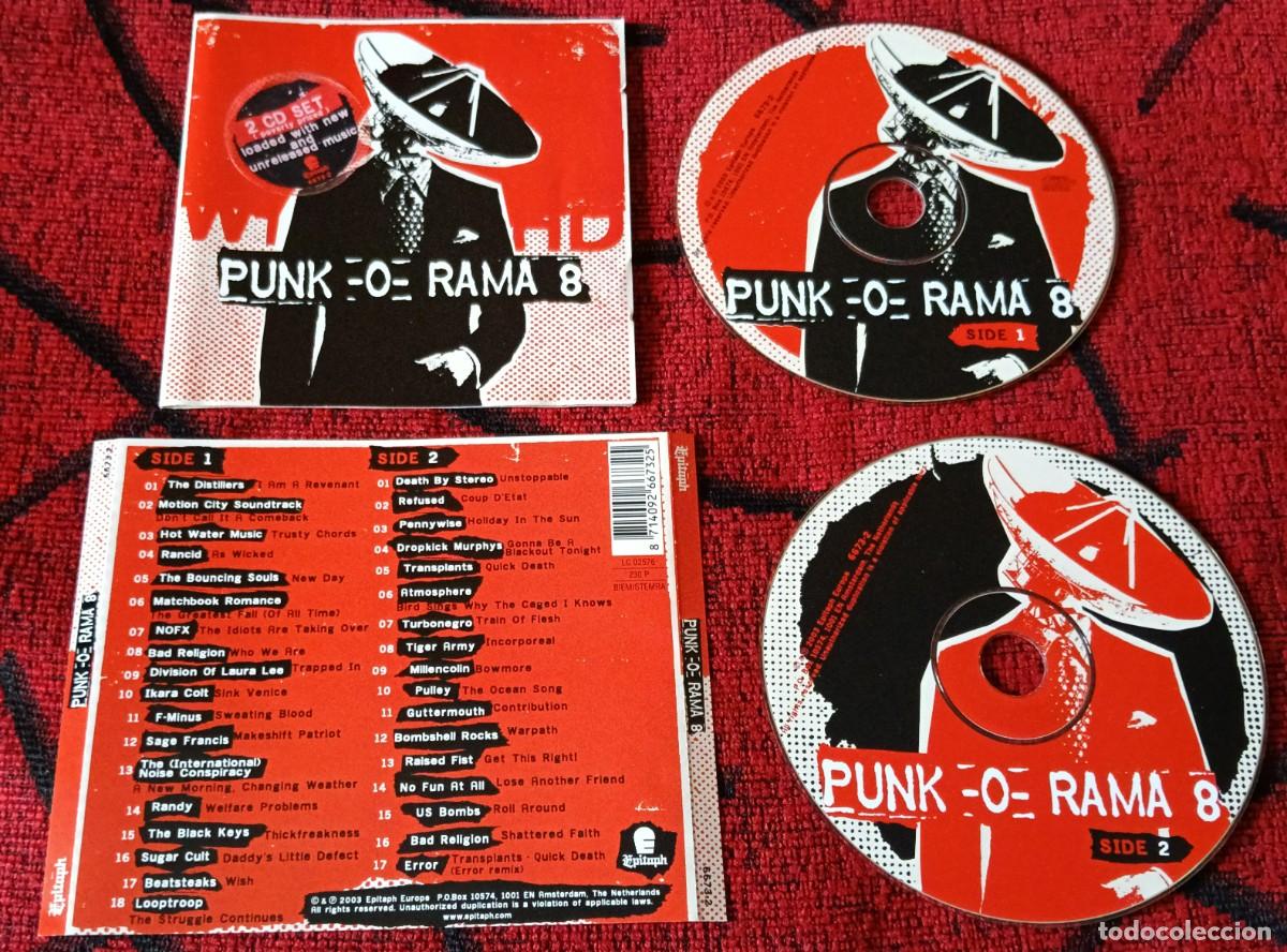 CDs de m&uacute;sica: PUNK-O-RAMA 8 DOBLE CD 2003 RANCID Motion City Soundtrack NOFX The Distillers RANDY