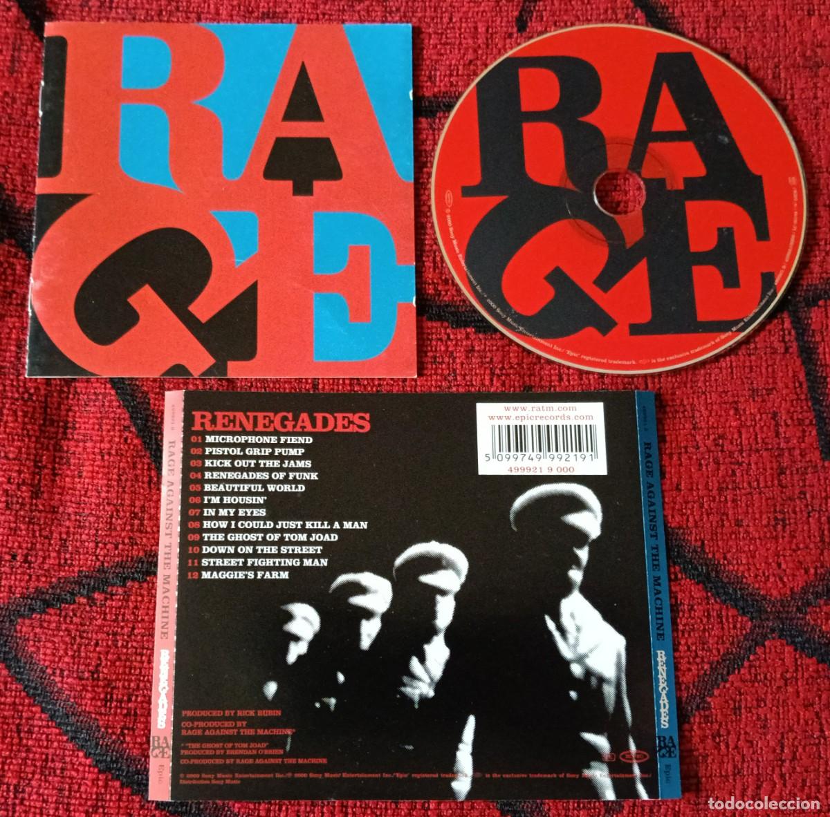 CDs de m&uacute;sica: RAGE AGAINST THE MACHINE ** Renegades ** CD 2000 - Foto 1