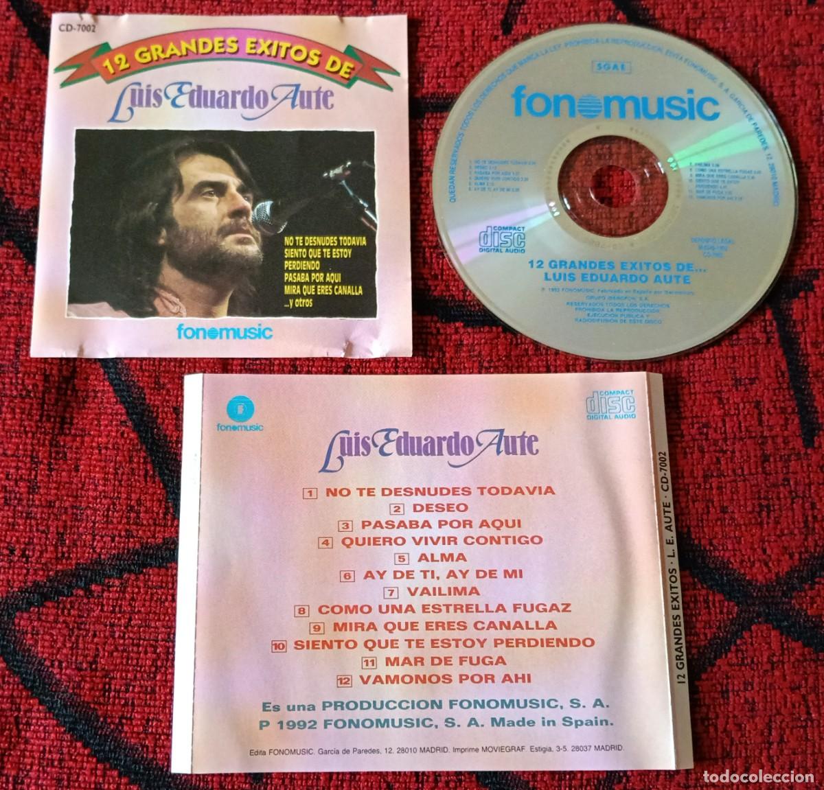 CDs de m&uacute;sica: LUIS EDUARDO AUTE ** 12 Grandes &Eacute;xitos ** CD 1992