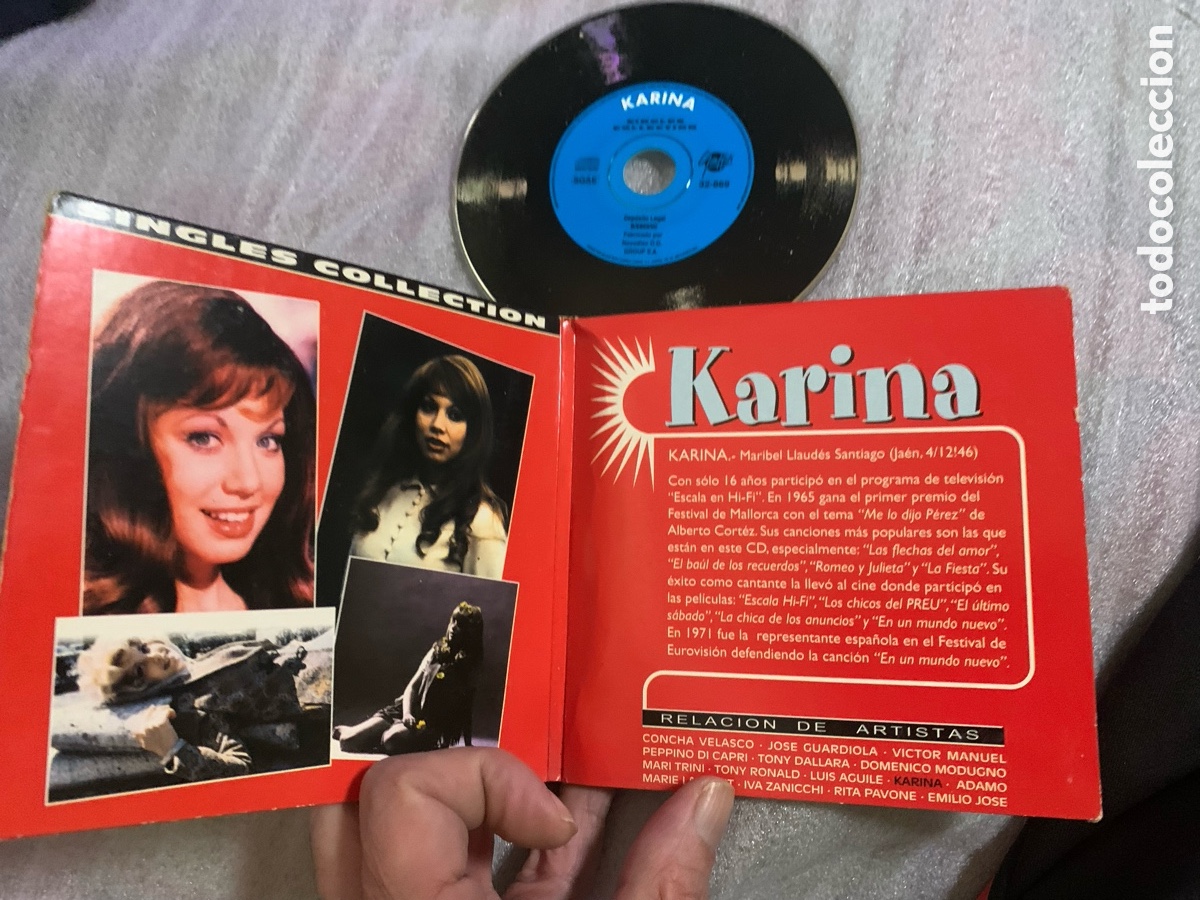 CDs de m&uacute;sica: CD Karina colecci&oacute;n CD singles collection - Foto 2