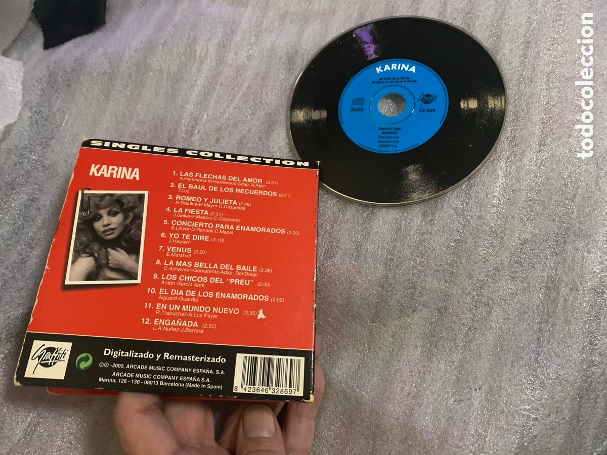 CDs de m&uacute;sica: CD Karina colecci&oacute;n CD singles collection - Foto 3