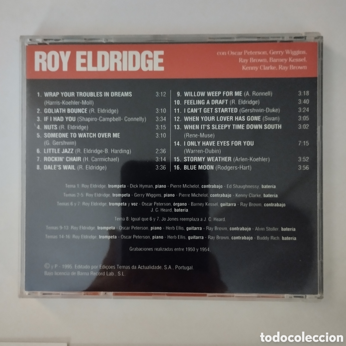 CDs de m&uacute;sica: CD Roy Eldridge (Trompeta) - Maestro Del Jazz. - Foto 2