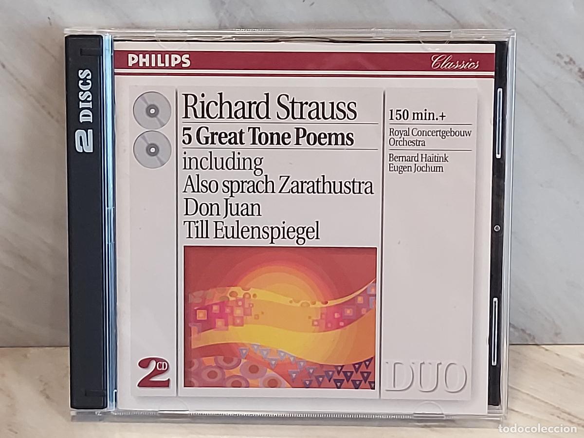 CDs de m&uacute;sica: RICHARD STRAUSS | 5 GREAT TONE POEMS | HAITINK | JOCHUM | DOBLE CD PHILIPS 1994