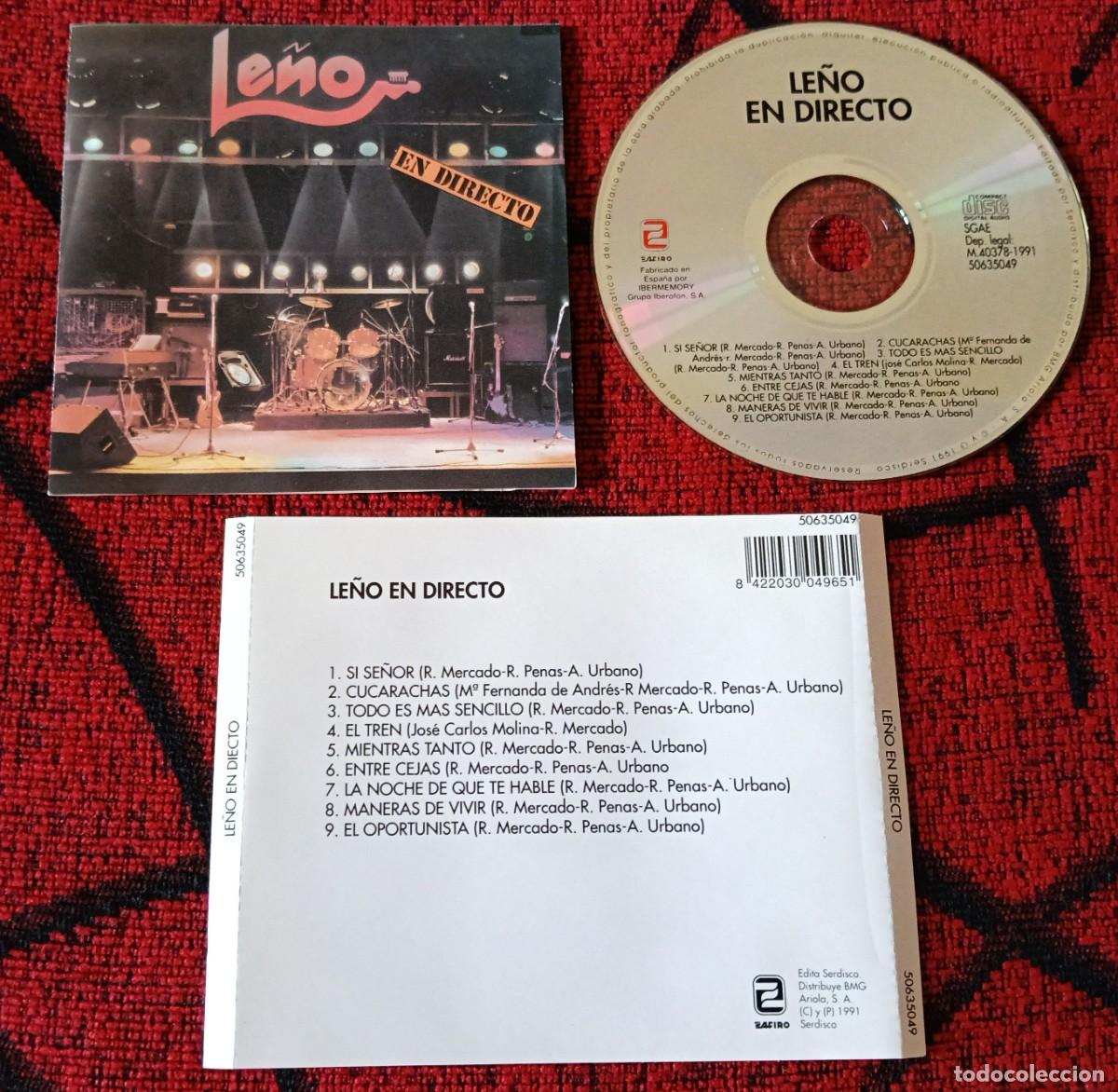 CDs de m&uacute;sica: LE&Ntilde;O ** En Directo ** CD 1991 - Foto 1