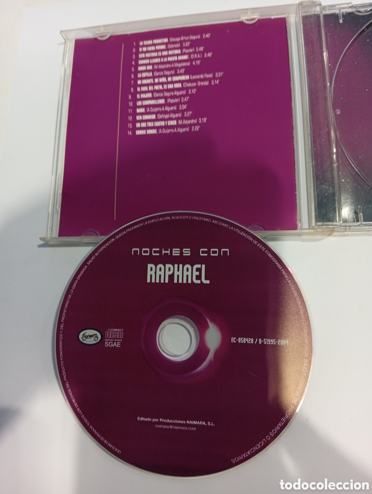 CDs de m&uacute;sica: Raphael Noches Con Raphael - Foto 3