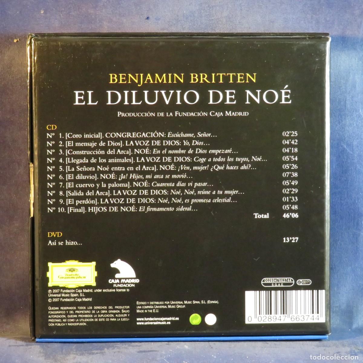 CDs de m&uacute;sica: BENJAMIN BRITTEN - EL DILUVIO DE NO&Eacute; - CD + DVD - Foto 2