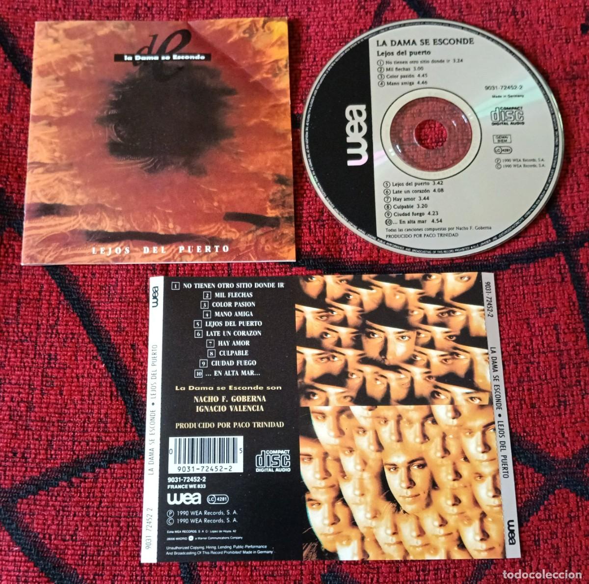 CDs de m&uacute;sica: LA DAMA SE ESCONDE ** Lejos Del Puerto ** CD 1990