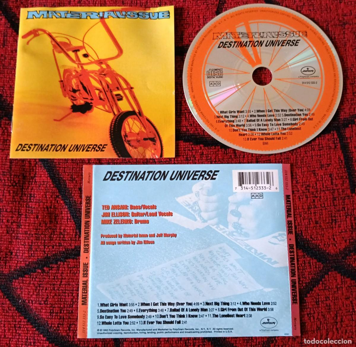 CDs de m&uacute;sica: MATERIAL ISSUE ** Destination Universe ** 1992 USA CD - Foto 1