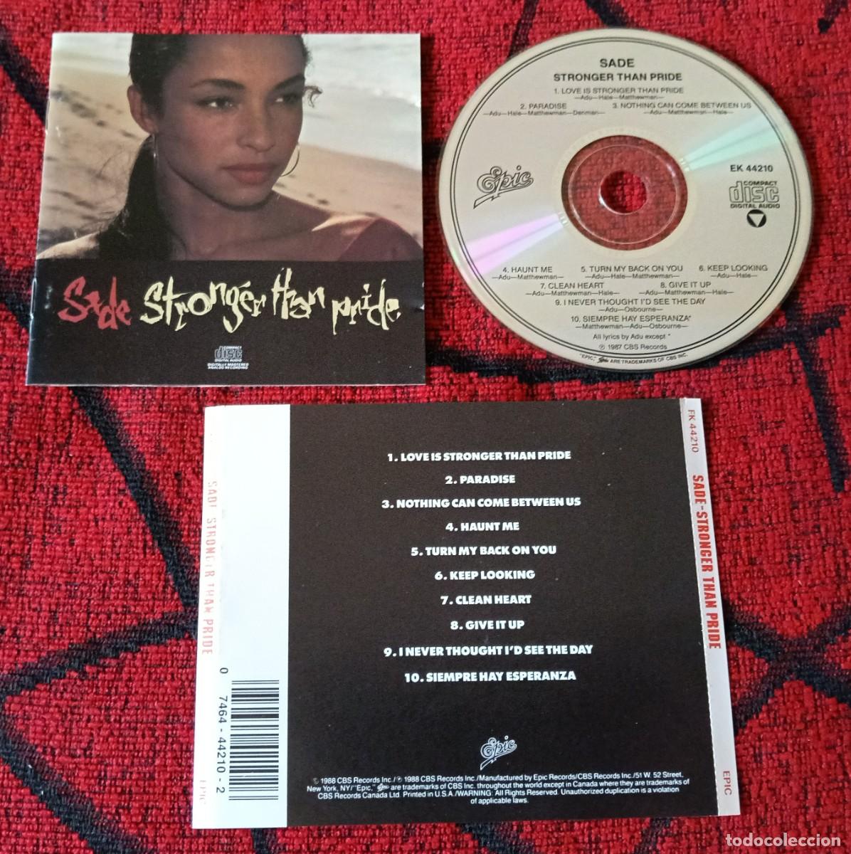CDs de m&uacute;sica: SADE ** Stronger Than Pride ** CD 1988 USA