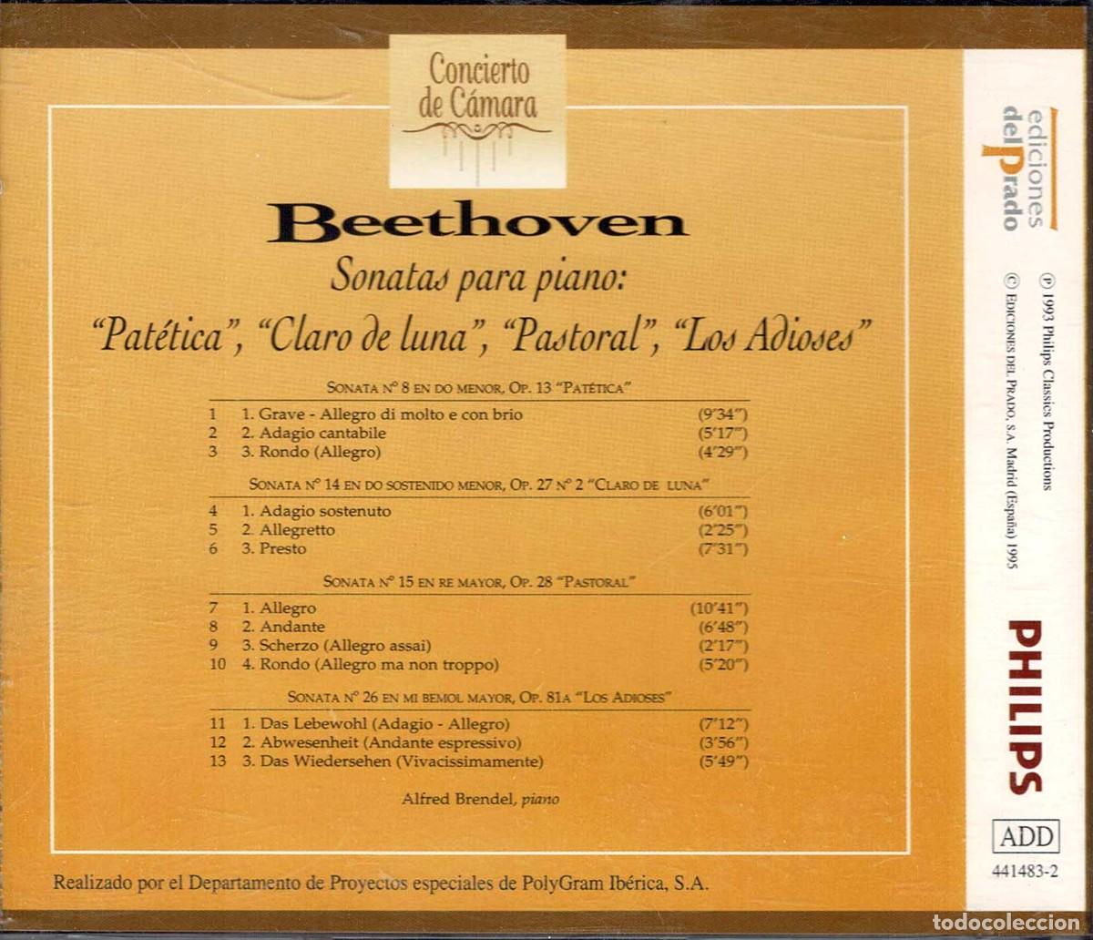 CDs de m&uacute;sica: Beethoven - Sonatas para Piano. CD - Foto 2