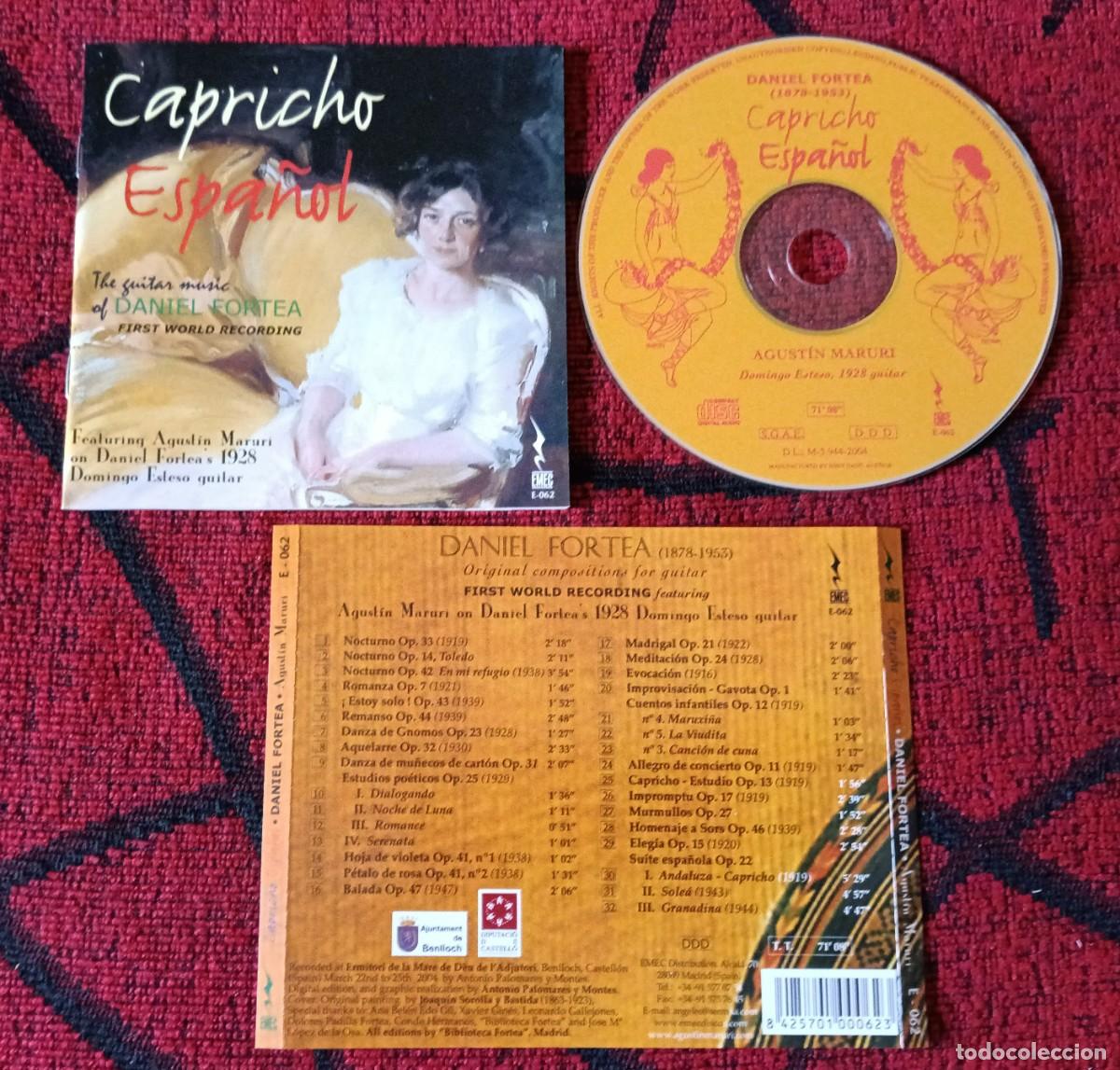 CDs de m&uacute;sica: Daniel Fortea - Agust&iacute;n Maruri ** Capricho Espa&ntilde;ol, The Guitar Music Of Daniel Fortea ** CD 2004