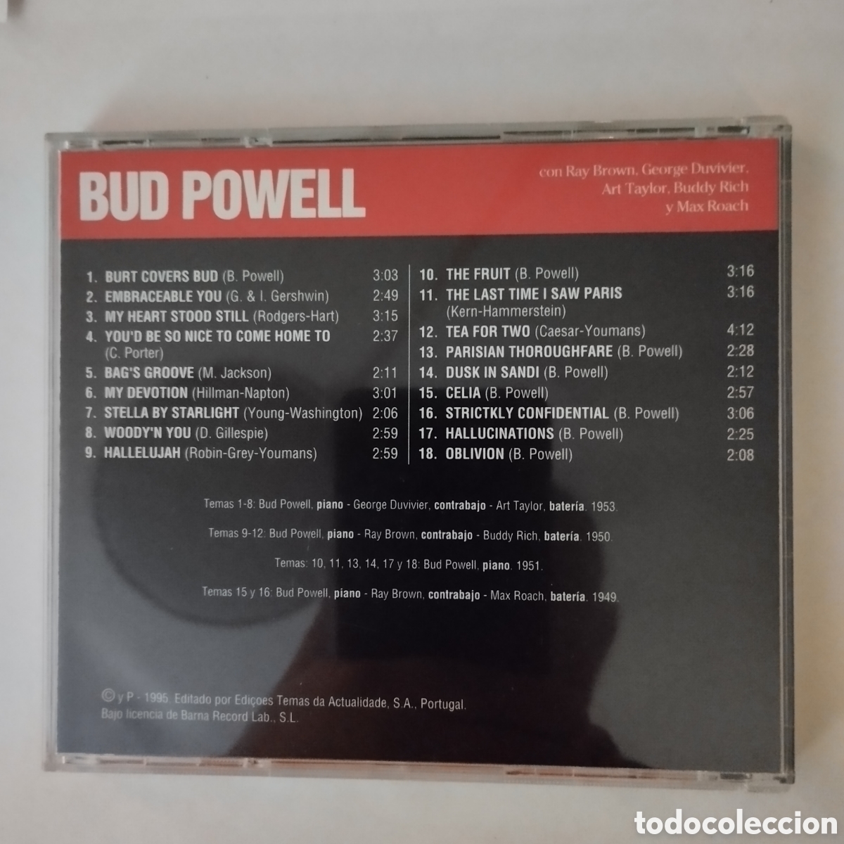 CDs de m&uacute;sica: CD Bud Powell (Piano) - Maestro Del Jazz. - Foto 2