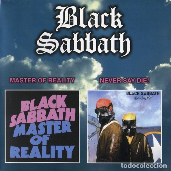 CDs de m&uacute;sica: Black Sabbath &rdquo;Master of Reality / Never Say Die!&rdquo;, 2 &aacute;lbumes en 1 CD