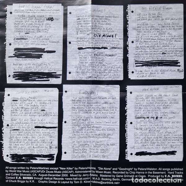 CDs de m&uacute;sica: U.S. BOMBS - BACK AT THE LAUNDROMAT - CD - Foto 6
