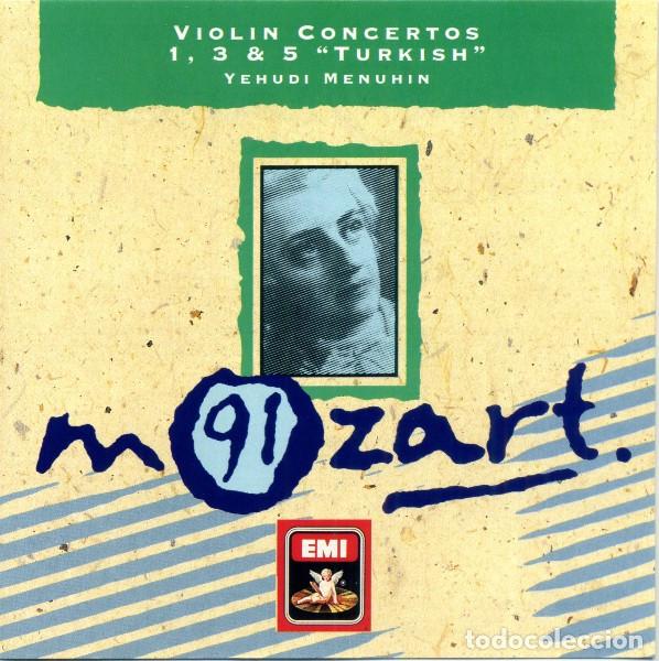 CDs de m&uacute;sica: WOLFGANG AMADEUS MOZART - YEHUDI MENUHIN - VIOLIN CONCERTOS 1, 3 & 5 &rdquo;TURKISH&rdquo; - CD