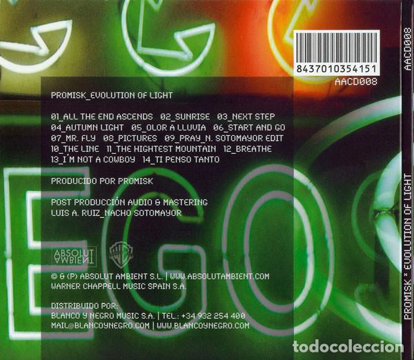 CDs de m&uacute;sica: PROMISK - EVOLUTION OF LIGHT - CD - Foto 6