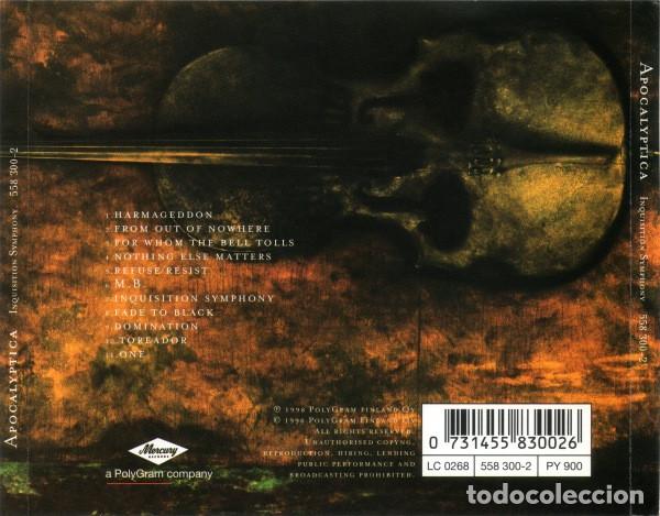 CDs de m&uacute;sica: APOCALYPTICA - INQUISITION SYMPHONY - CD - Foto 2