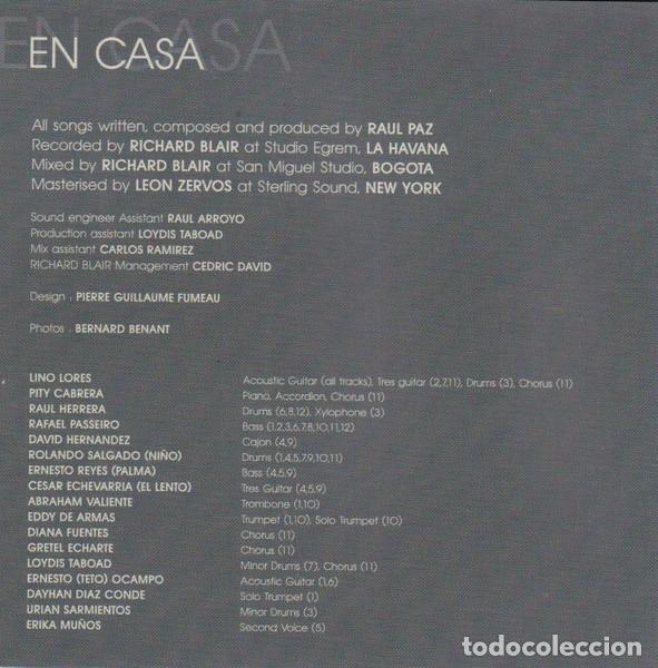 CDs de m&uacute;sica: RAUL PAZ - EN CASA - CD - Foto 2