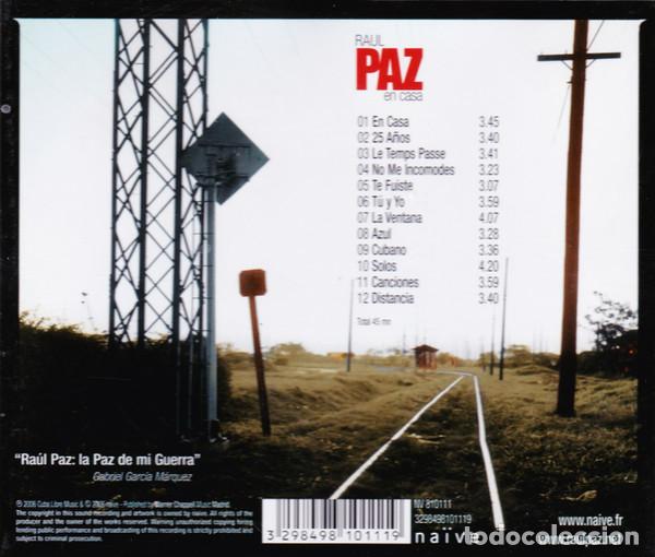 CDs de m&uacute;sica: RAUL PAZ - EN CASA - CD - Foto 3