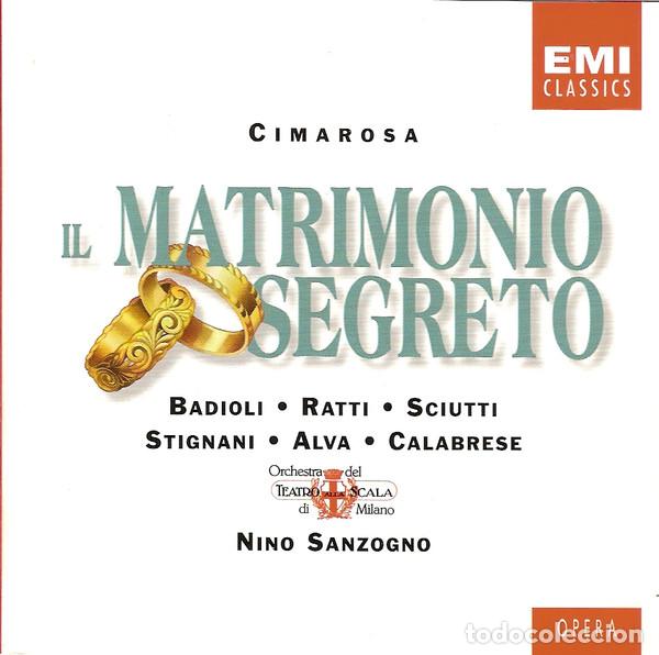 CDs de m&uacute;sica: DOMENICO CIMAROSA Y OTROS - IL MATRIMONIO SEGRETO - 2 CD