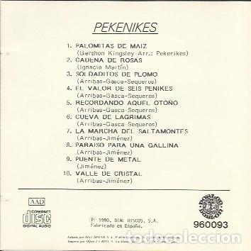 CDs de m&uacute;sica: LOS PEKENIKES - PEKENIKES - CD - Foto 2