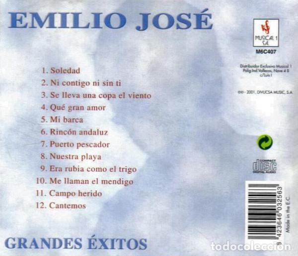 CDs de m&uacute;sica: EMILIO JOS&Eacute; - GRANDES &Eacute;XITOS - CD - Foto 2