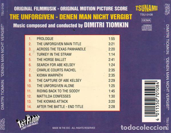 CDs de m&uacute;sica: DIMITRI TIOMKIN - THE UNFORGIVEN - CD - Foto 2