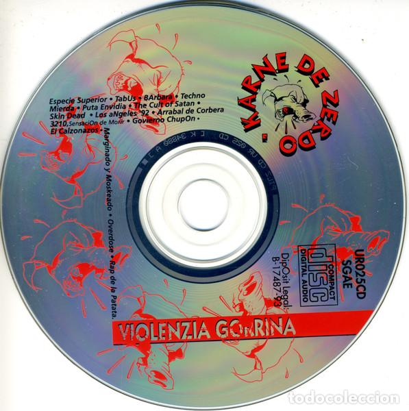 CDs de m&uacute;sica: KARNE DE ZERDO - VIOLENZIA GORRINA - CD - Foto 5