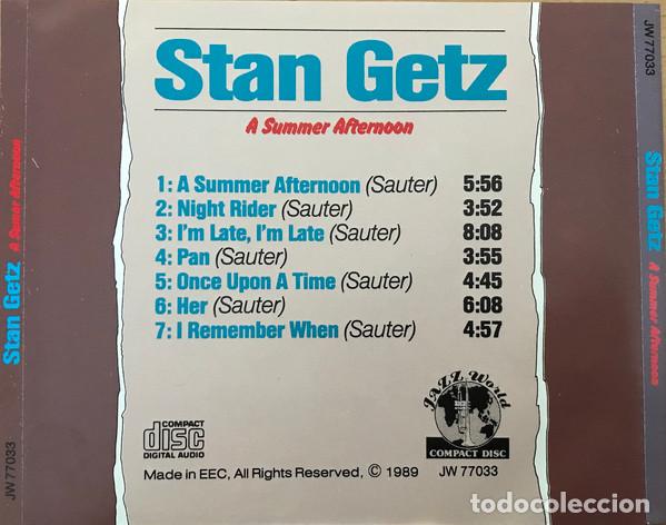 CDs de m&uacute;sica: STAN GETZ - A SUMMER AFTERNOON - CD - Foto 2