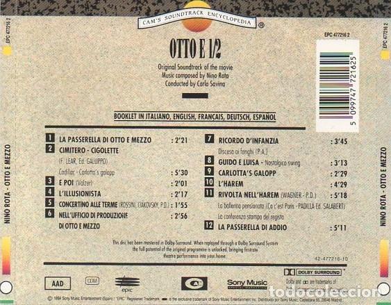 CDs de m&uacute;sica: NINO ROTA - OTTO E 1/2 - CD - Foto 2