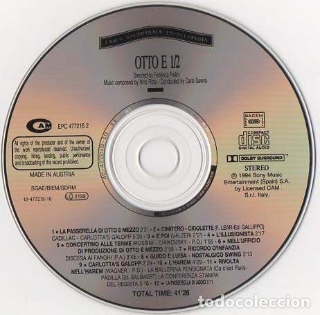 CDs de m&uacute;sica: NINO ROTA - OTTO E 1/2 - CD - Foto 3