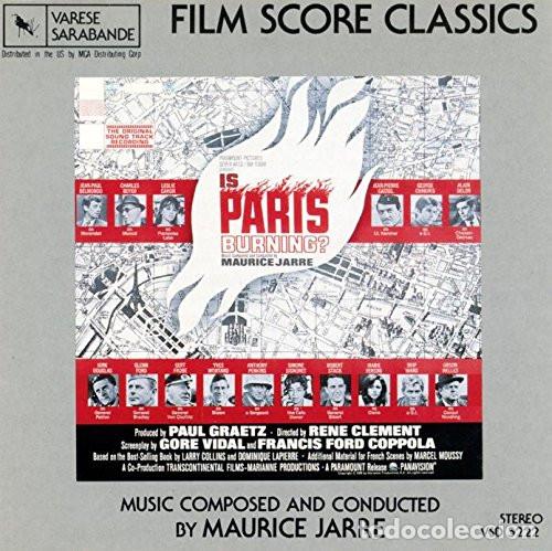 CDs de m&uacute;sica: MAURICE JARRE - IS PARIS BURNING? (THE ORIGINAL SOUND TRACK RECORDING) - CD