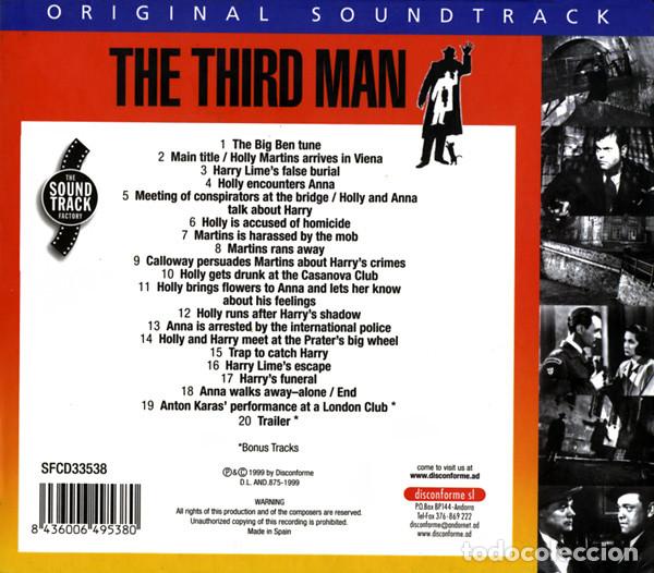 CDs de m&uacute;sica: ANTON KARAS - THE THIRD MAN - CD - Foto 2