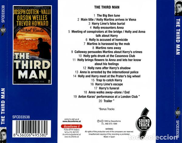 CDs de m&uacute;sica: ANTON KARAS - THE THIRD MAN - CD - Foto 5