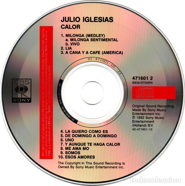 CDs de m&uacute;sica: JULIO IGLESIAS - CALOR - CD - Foto 3