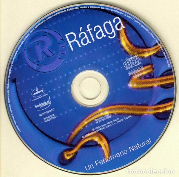 CDs de m&uacute;sica: RAFAGA - UN FENOMENO NATURAL - CD - Foto 3